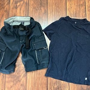 Boys GAP tee and shorts
